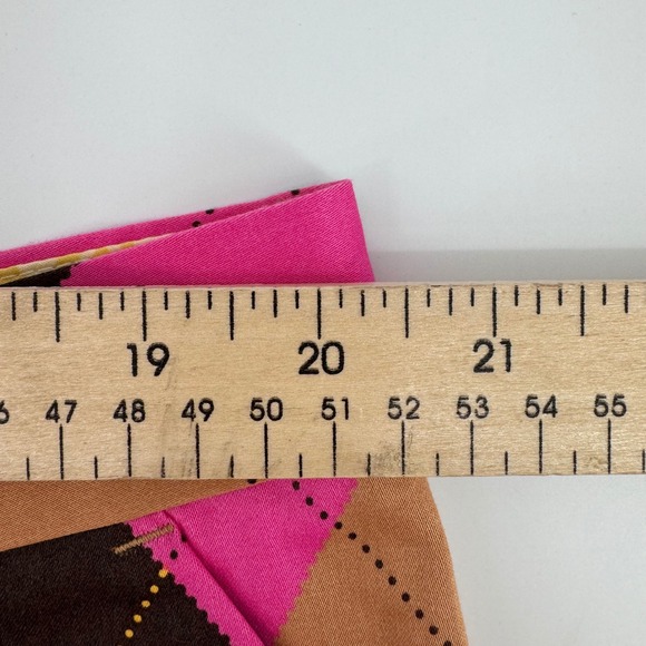 Loudmouth Golf Shorts Men's Size 40 Argyle Pattern Pink Yellow Brown - Picture 6 of 8